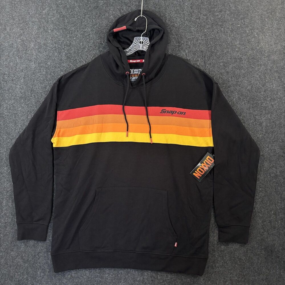 Dixxon Hoodie Men's XXL Black Snap-on Sunset Limited Edition Fleece Pullover